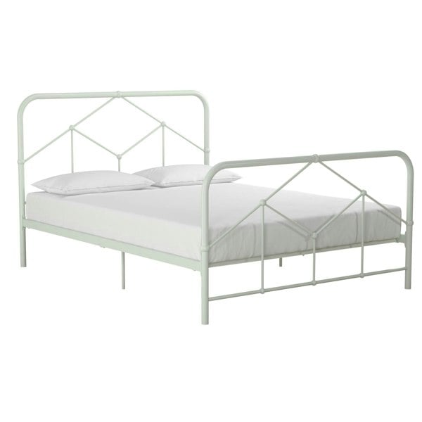 Dorel Home Francis Farmhouse Metal Bed Green - King
