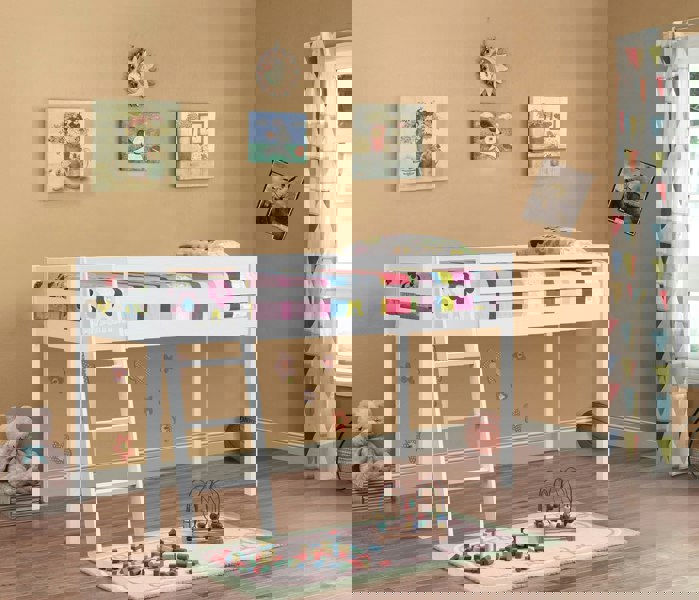 Comfy Living Practical 3ft Wooden Mid Sleeper Bed - A Stylish and Space-Efficient Choice for Your Child’s Bedroom