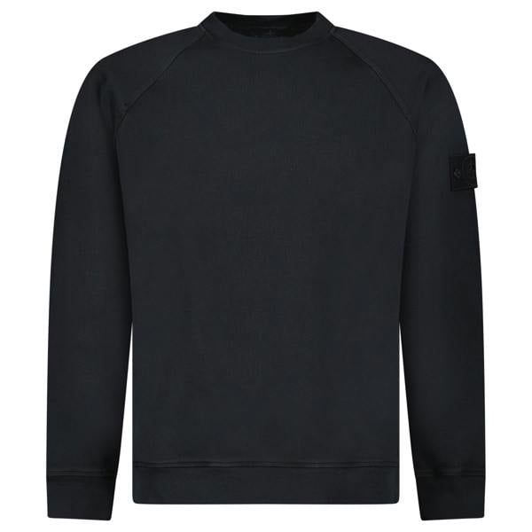 Stone Island Heavy Organic Cotton Ghost Sweatshirt Black - chancefashionco