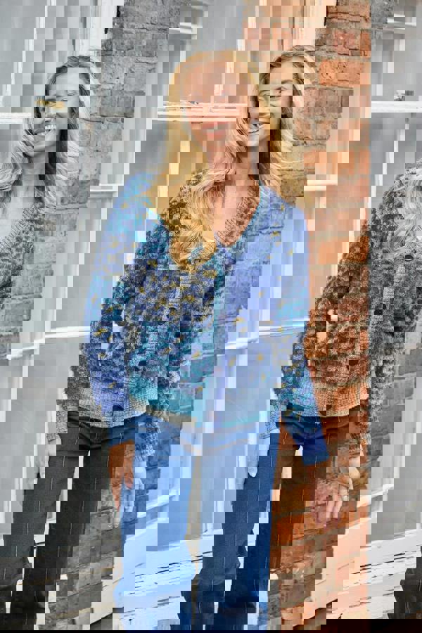 Fluffy Leopard Print Knit Cardigan