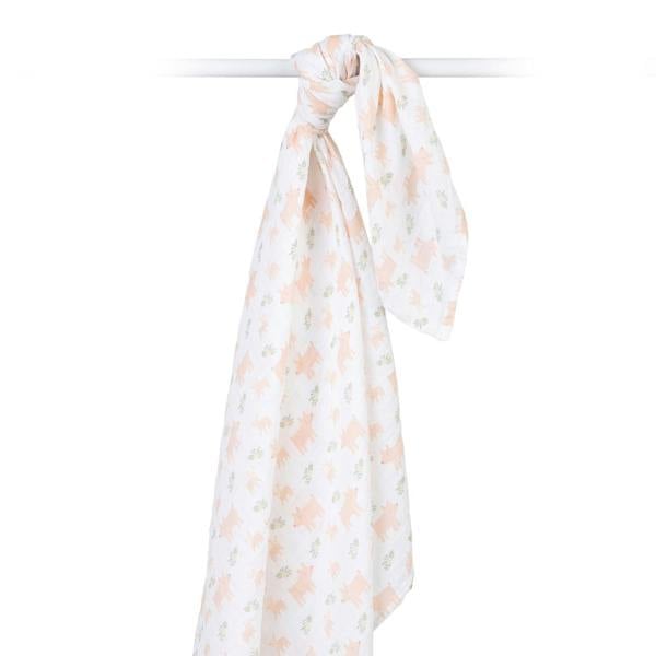 Lulujo - Muslin Swaddle - Pigs