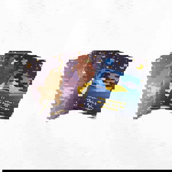 Myga Night Time Affirmation Cards - 50 Beautifully Illustrated Cards