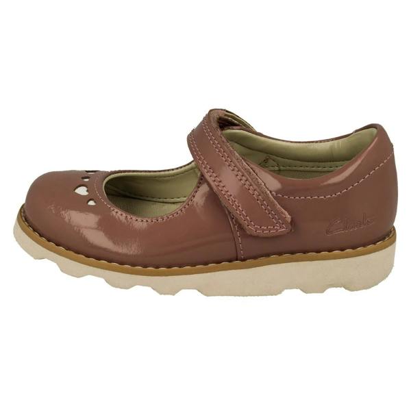 Clarks Girls Clarks  Heart Detailed Mary Jane Style Shoes Crown Jane