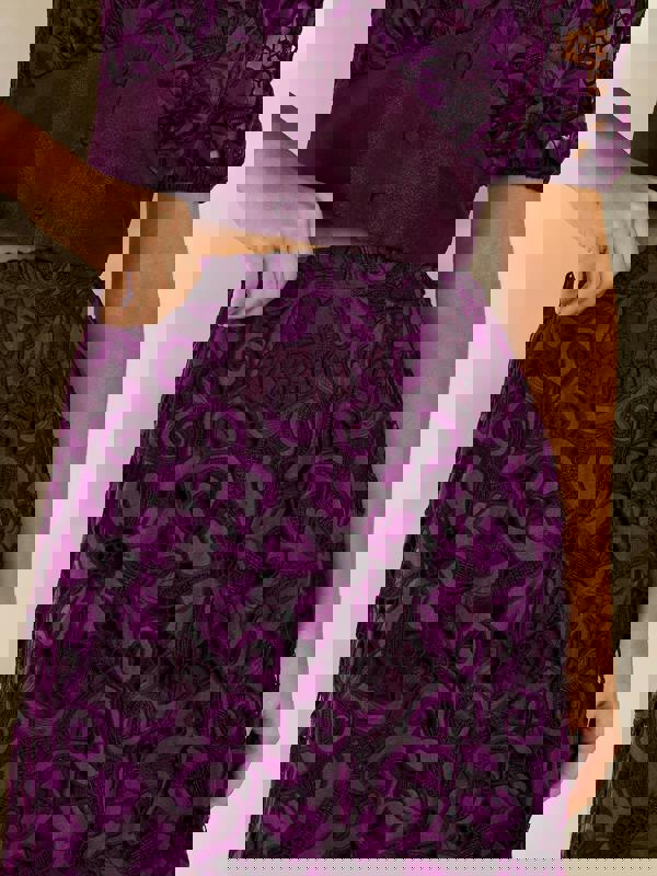 GWD Paola Purple Lace Skirt
