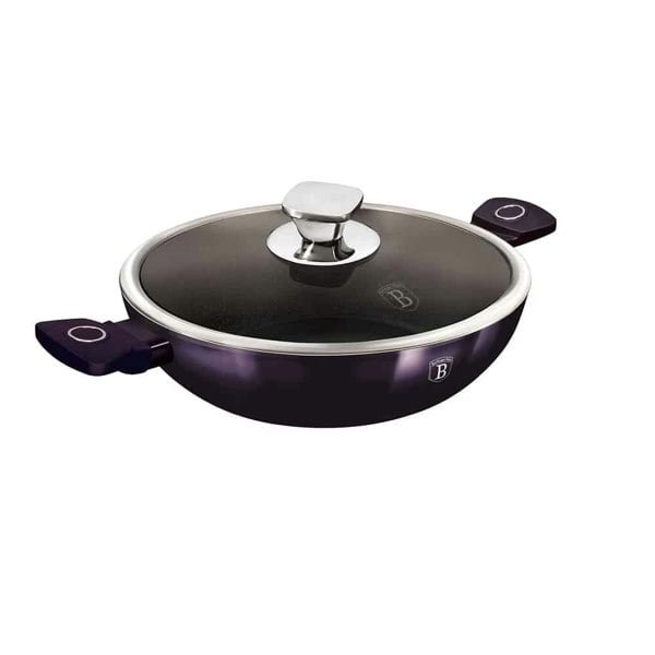 Berlinger Haus Wok with lid, 30 cm Berlinger Haus BH7114 Purple