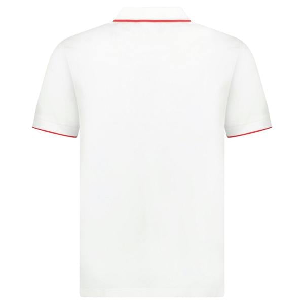 Burberry 'Hartford' Check Zip Polo White - chancefashionco