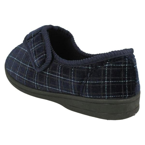 Spot On Mens Spot On Hook & Loop Slippers MVSN