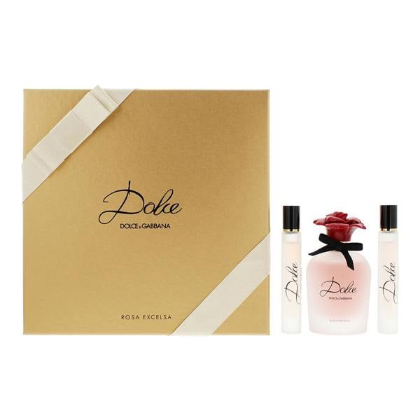 Dolce & Gabbana Dolce Rosa Excelsa 3 Piece Gift Set: Eau de Parfum 75ml - Eau de Parfum 2 x 7.4ml