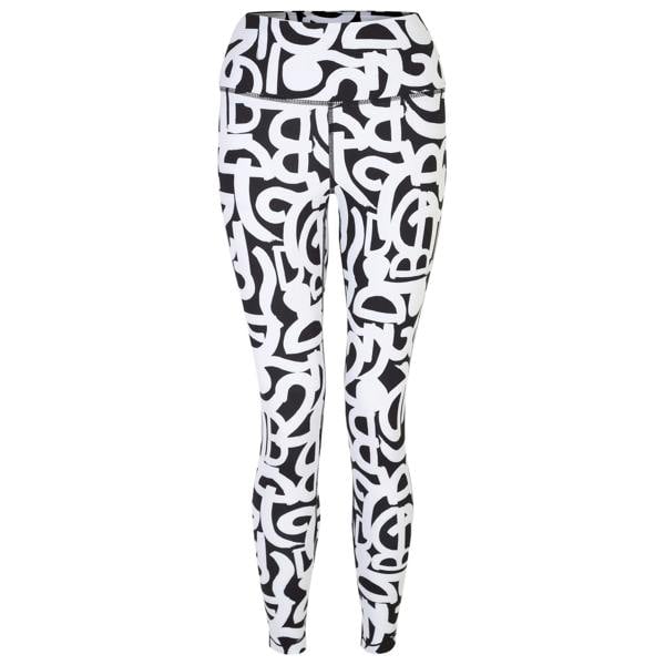 Dare 2B Womens/Ladies Influential Graffiti Leggings - Black/White - 