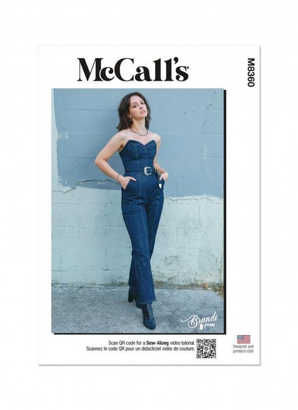 McCalls 8360 Paper Sewing Pattern – Women's Jumpsuit, Intermediate