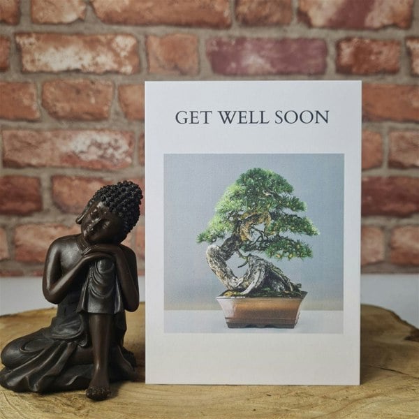 Yorkshire Bonsai Personalised Greeting Card "Get Well Soon"