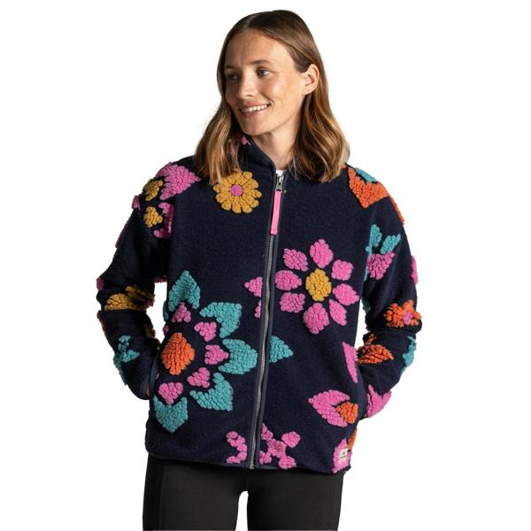 Craghoppers Womens/Ladies Catalina Flowers Full Zip Fleece Jacket - Dark Sapphire - 