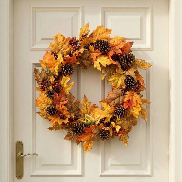 Garden Greatness Harvest Autumn Cone Berry Wreath