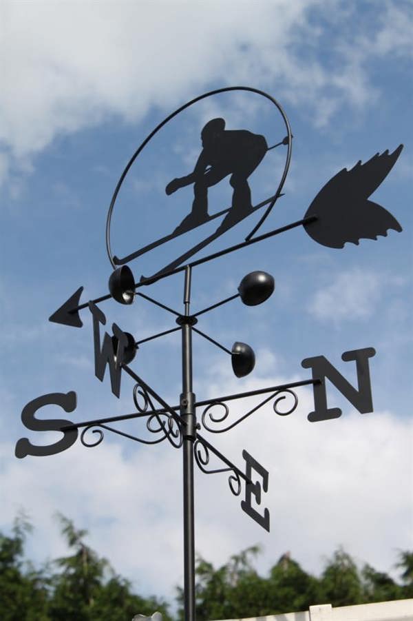 Skier Weathervane