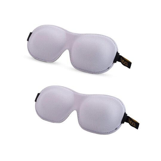 Contoured Sleep Mask Twin Pack Sets - Various Designs - Grey