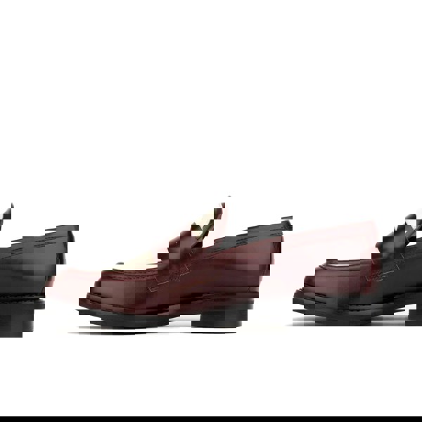 Embassy London Kay - Burgundy & Cream - Women's leather dressy almond toe loafer in Burgundy & Cream