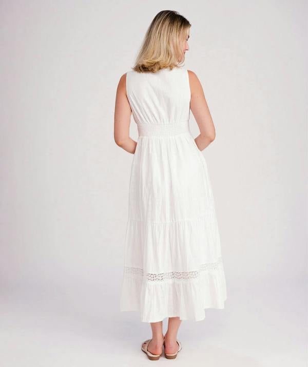 Pia Rossini Acapulco - Lace Empire Waist Maxi Dress
