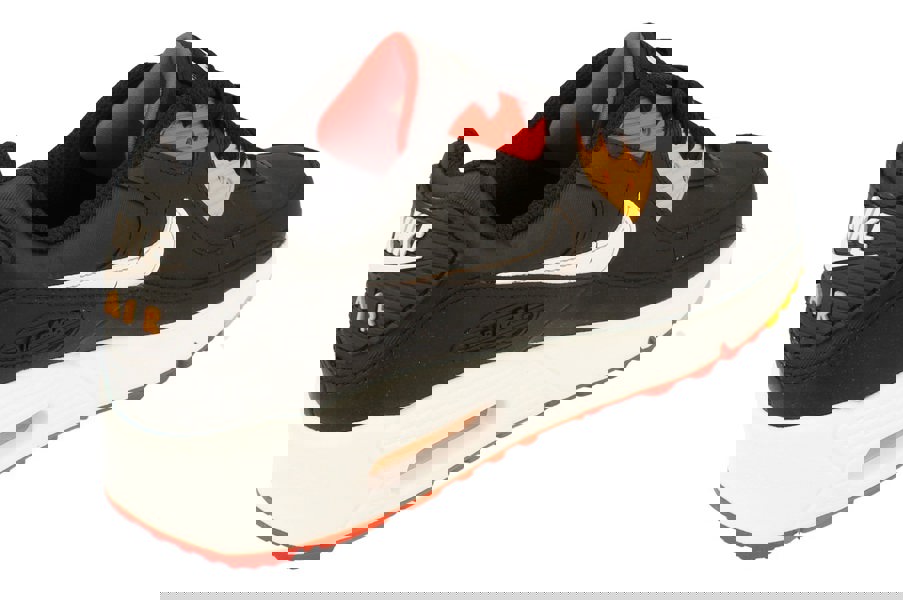 Nike Air Max 90 LTR GS Trainers Cd6864  017 - Black White Cosmic Clay 017 - Photo 2