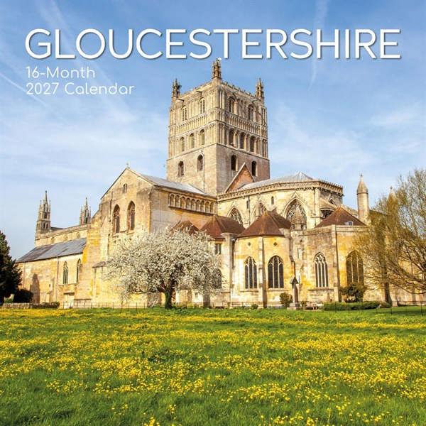 Gloucestershire Calendar 2027, Wall Calendars, Month To View, Travel, Gift