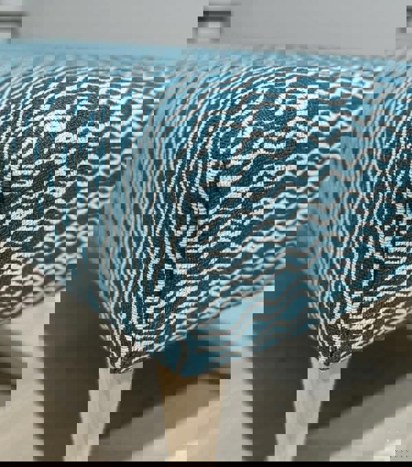 PREMIUM PATTERN FABRIC FOOTSTOOL POUFFE FOOTREST TABLE - ISTOOLS