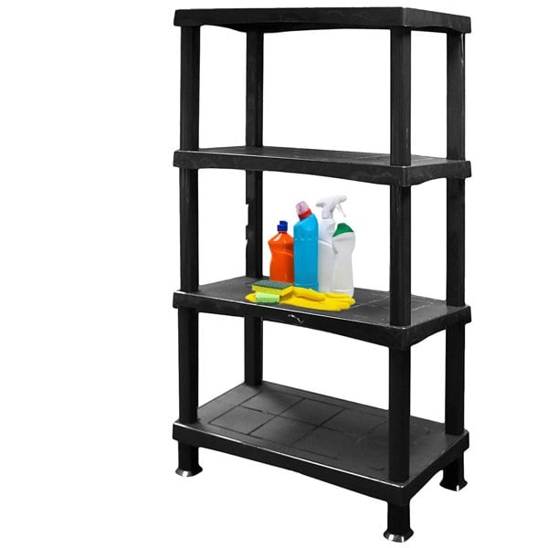 4 Tier Plastic Shelving Units Great For Storage Home & Garage