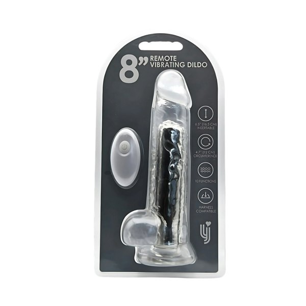Loving Joy 8 Inch Remote Vibrating Dildo