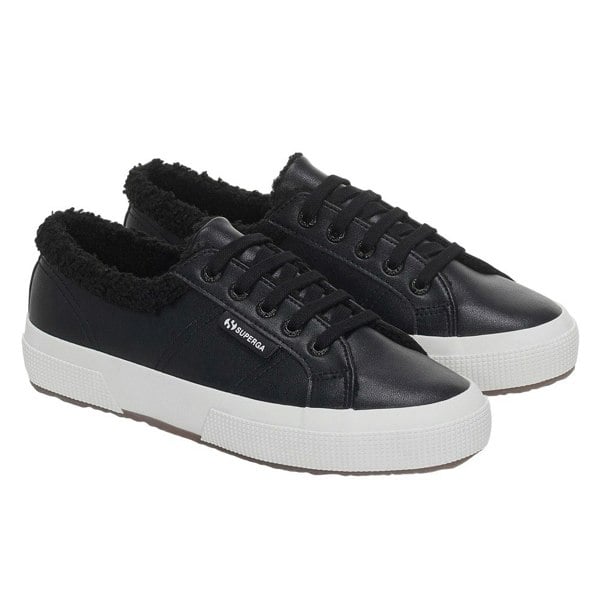 Superga Unisex Adult 2750 Vegan Leather Trainers - Black