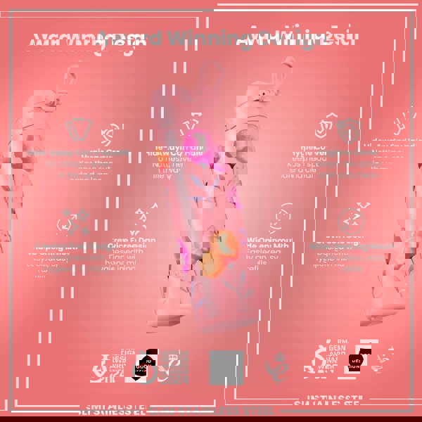 ION8 Leak Proof Slim Water Bottle, Stainless Steel, Flowers, 600ml (20oz)