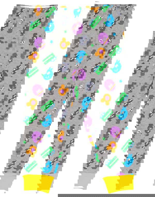 Hey Duggee Boys Blue Character Placement & All-Over Print Short Sleeve Long Leg Pyjama Set