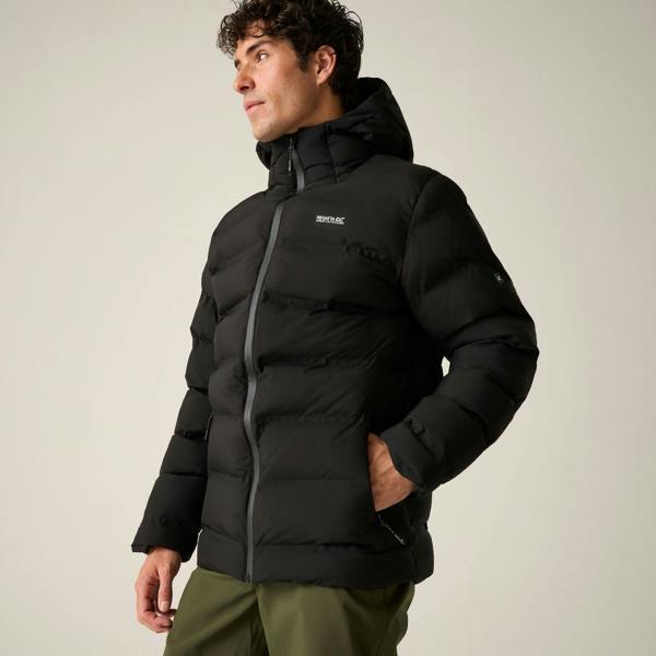 Regatta Mens Altoro Thermal Waterproof Jacket - All Black