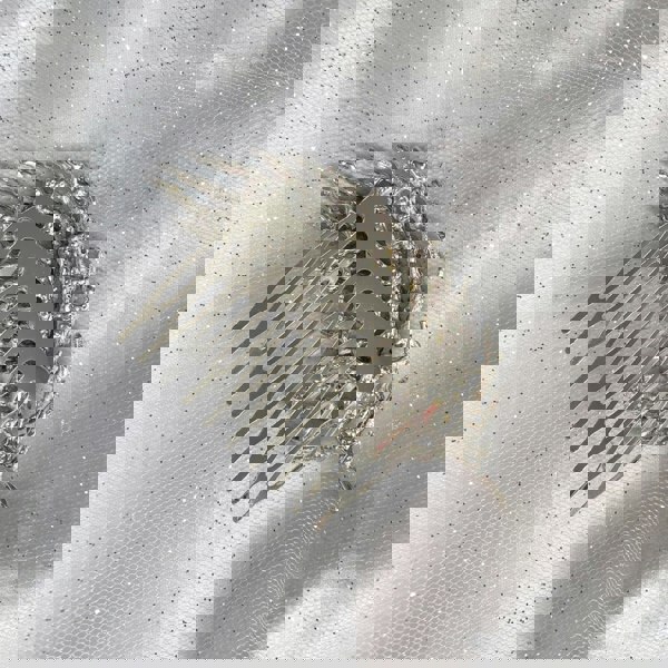 vintage hair comb leaf with teeth