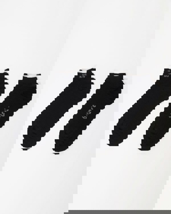 BOSS Orange Ankle Socks in a Bamboo-Viscose Blend - Black 001