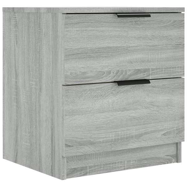 Berkfield Bedside Cabinets 2 pcs Grey Sonoma Engineered Wood