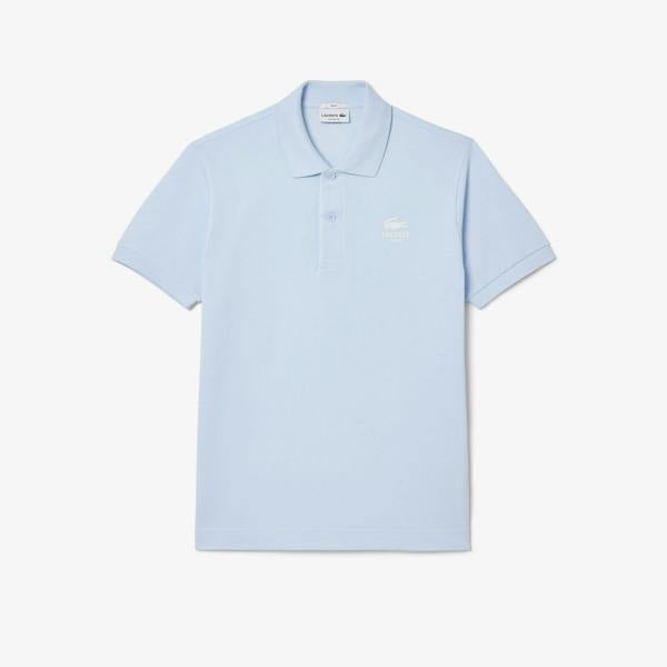 Lacoste Unisex Adult L.12.12 Signature Classic Polo Shirt - Sky Blue - 