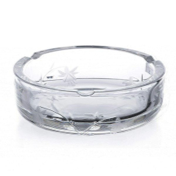 Diamante Fuchsia 24% Lead Crystal Ash Tray - 15cm