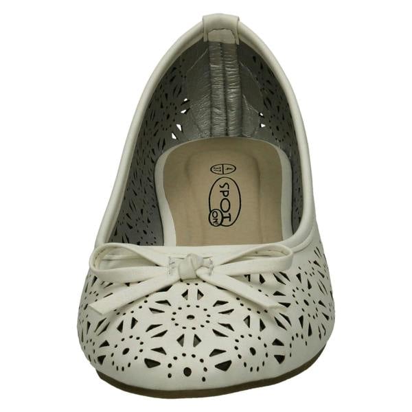 Spot On Ladies Spot On Slip On Ballerina Shoes F80037