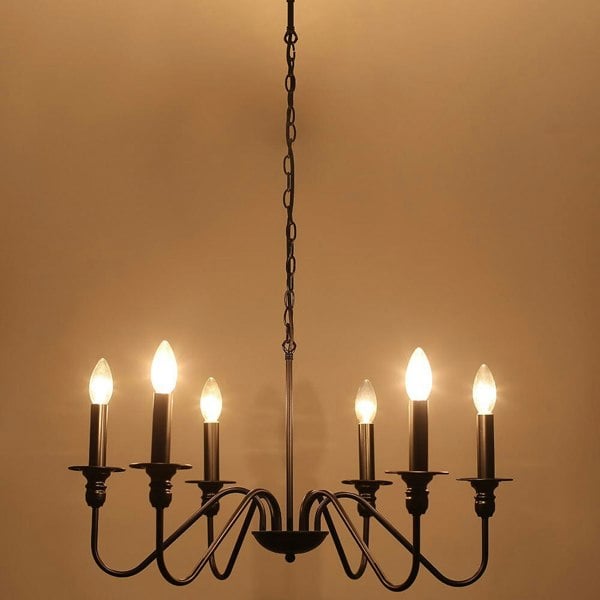 Vintage Style Candle Pendant Light Living and Home