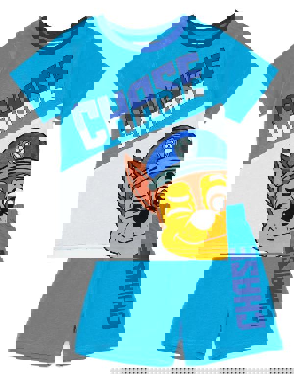 Paw Patrol Boys Blue Chase Short Sleeve Short Leg Pyjama Set