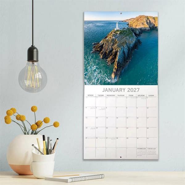 North Wales Calendar 2027, Wall Calendars, Month To View, Travel, Gift