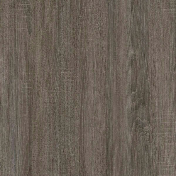 Dorel Home Haven Retro Desk with Riser in Distressed Grey Oak