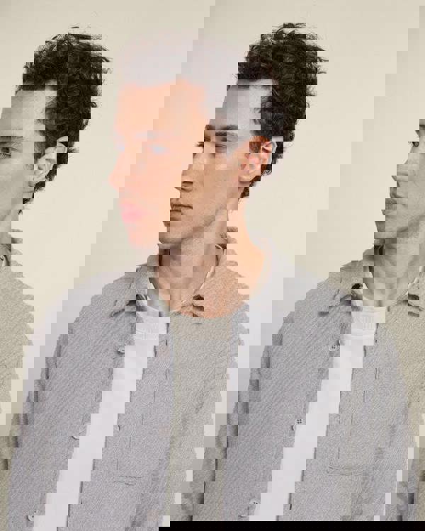 Larsson & Co Grey Twill Textured Overshirt