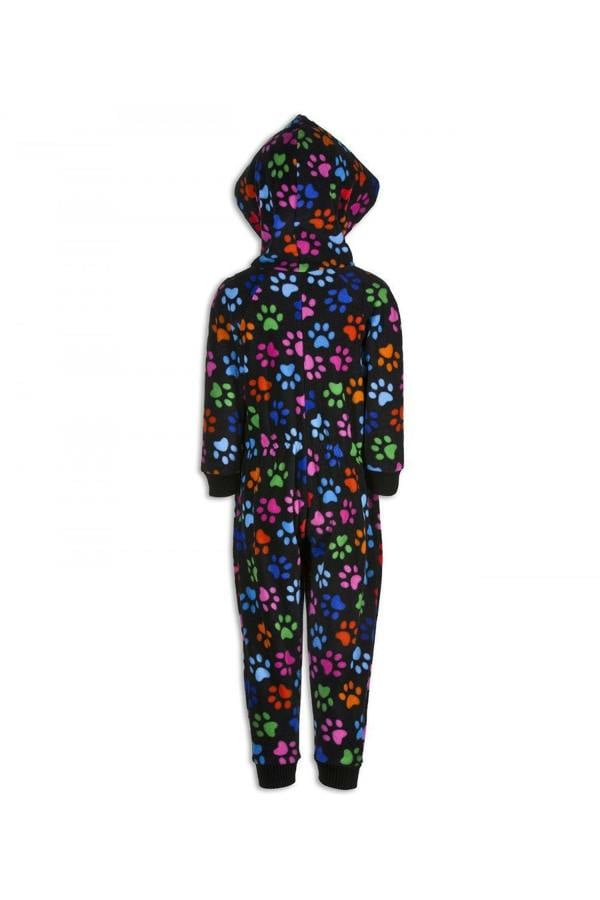 Camille Childrens Paw Print Onesie Pyjama Sets