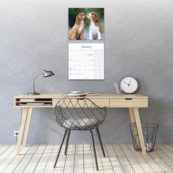 Cavalier King Charles Spaniel Calendar 2027, Wall Calendars, Month To View, Dogs, Gift