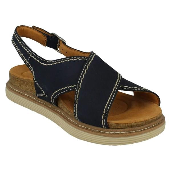 Clarks Ladies Clarks Flat Buckle Fastening Summer Sandals Arwell Sling