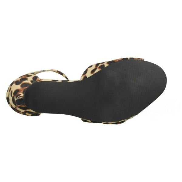 Spot On Ladies Spot On Casual Mid Heel Sandal