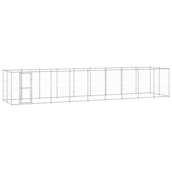 Berkfield Outdoor Dog Kennel Galvanised Steel 21.78 m�__