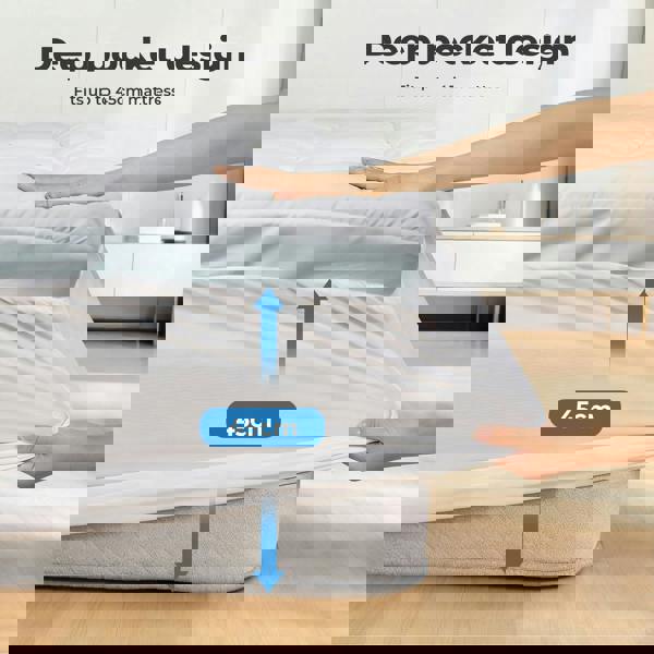 Lavio Quilted Mattress Protector King Thick Cooling Gel Memory Foam Bed Cover