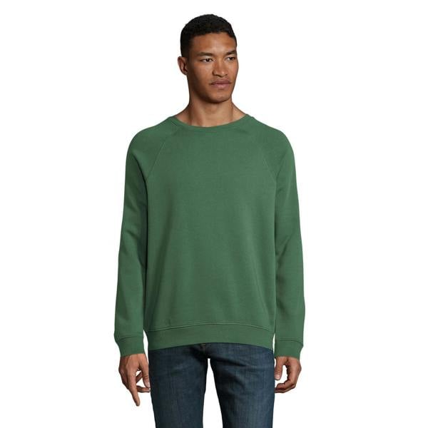 SOLS Unisex Adult Space Organic Raglan Sweatshirt - Bottle Green