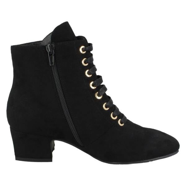 Spot On Ladies Spot On Lace Up Ankle Boots F51120