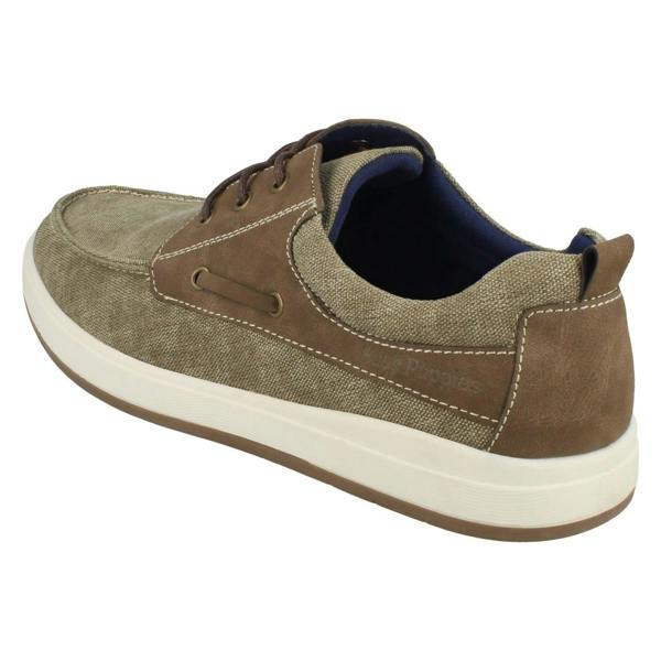 Hush Puppies Mens Hush Puppies Canvas Boat Shoes Aiden